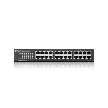 Zyxel GS1100-24Ev4 Unmanaged + 24 port Gigabit Unmanaged Switch v4 (GS1100-24E-EU0104F) thumbnail
