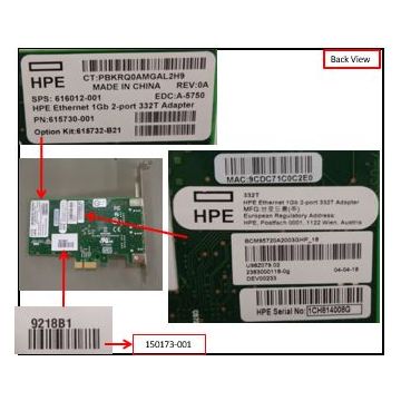 HP BD ETHERNET 1GB 2P 332T ADPTR (616012-001-RFB) thumbnail