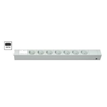 Vertiv Knürr DI-STRIP PDU, basic, 0U/1U, ingang GST18 230 V 16 A, uitgangen (7) Schuko (033002071) thumbnail