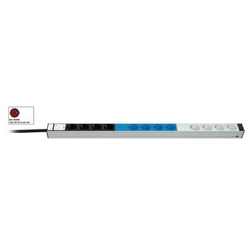 Vertiv Knürr DI-STRIP PDU, basic, 0U/1U, ingang IEC 60309 230/400 V 3 x 16 A, uitgangen (12) Schuko (033008121) thumbnail