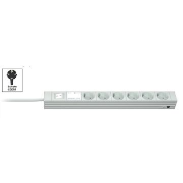 Vertiv Knürr DI-STRIP PDU, basic, 0U/1U, ingang Schuko 230 V 16 A, uitgangen (6) Schuko (033020064) thumbnail
