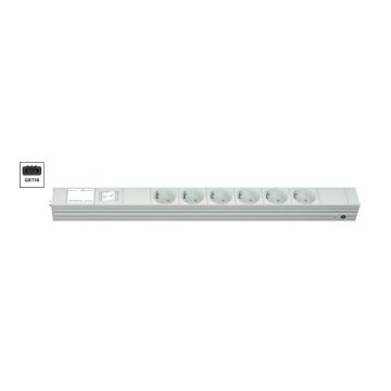 Vertiv Knürr DI-STRIP PDU, basic, 0U/1U, ingang GST18 230 V 16 A, uitgangen (6) Schuko (033022061) thumbnail