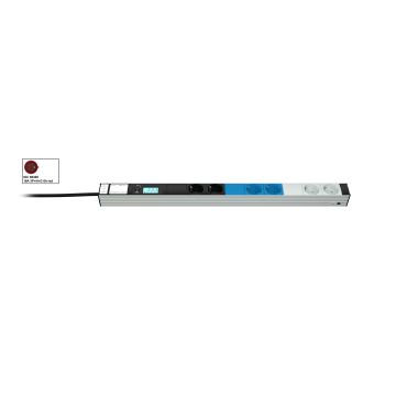 Vertiv Knürr 033065061 energiedistributie 6 AC-uitgang(en) 0U Zwart, Blauw, Grijs (033065061) thumbnail