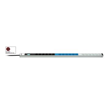 Vertiv Knürr 033065181 energiedistributie 18 AC-uitgang(en) 0U Zwart, Blauw, Grijs (033065181) thumbnail