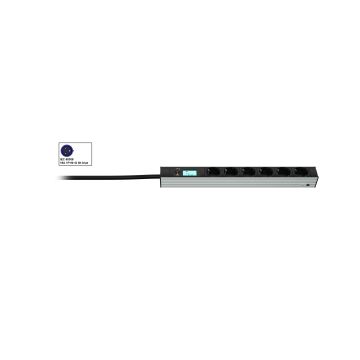 Vertiv Knürr 033068051 energiedistributie 6 AC-uitgang(en) 0U Zwart, Grijs (033068051) thumbnail