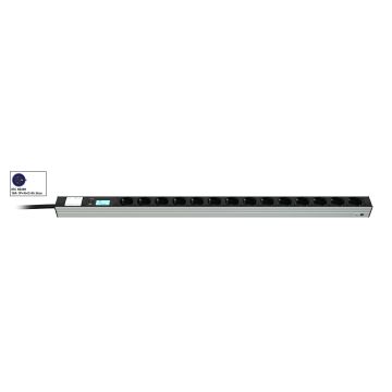Vertiv Knürr 033068141 energiedistributie 14 AC-uitgang(en) 0U Zwart, Grijs (033068141) thumbnail