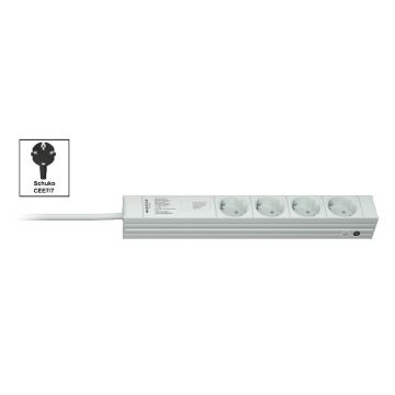 Vertiv Knürr DI-STRIP PDU, basic, 0U/1U, ingang Schuko 230 V 16 A, uitgangen (4) Schuko (033160041) thumbnail