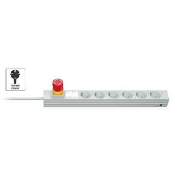 Vertiv Knürr DI-STRIP PDU, basic, 0U/1U, ingang Schuko 230 V 16 A, uitgangen (6) Schuko (033260061) thumbnail