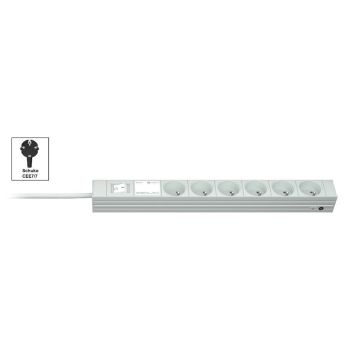 Vertiv Knürr DI-STRIP PDU, basic, 0U/1U, ingang Schuko 230 V 16 A, uitgangen (6) UTE (034020061) thumbnail
