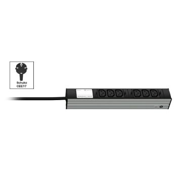Vertiv Knürr DI-STRIP PDU, basic, 0U/1U, ingang Schuko 230 V 16 A, uitgangen (6) C13 (036000061) thumbnail