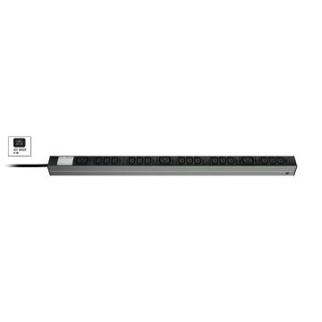 Vertiv Knürr DI-STRIP PDU, basic, 0U/1U, ingang IEC 60320 C19 230 V 16 A, uitgangen (15) C13 (3) C19 (036004181) thumbnail