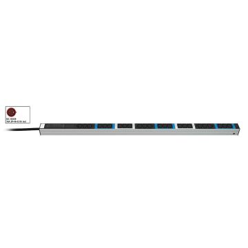 Vertiv Knürr DI-STRIP PDU, basic, 0U/1U, ingang IEC 60309 230/400 V 3 x 16 A, uitgangen (24) C13 (036008241) thumbnail