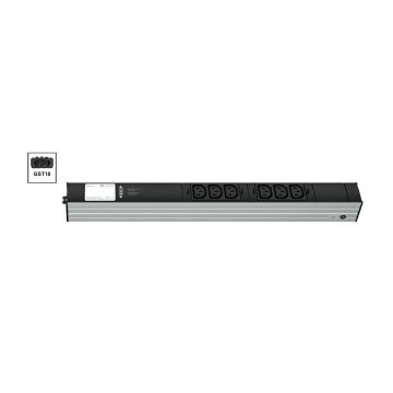 Vertiv Knürr DI-STRIP PDU, basic, 0U/1U, ingang GST18 230 V 16 A, uitgangen (6) C13 (036122061) thumbnail