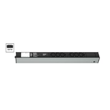 Vertiv Knürr DI-STRIP PDU, basic, 0U/1U, ingang GST18 230 V 16 A, uitgangen (6) C13 (036162061) thumbnail
