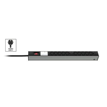 Vertiv Knürr DI-STRIP PDU, basic, 0U/1U, ingang Schuko 230 V 10A, uitgangen (10) C13 (036320101) thumbnail