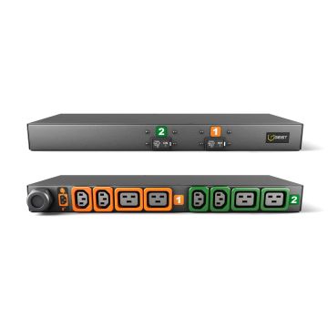 Vertiv GXPR086-103P44PS6-IP44 energiedistributie 8 AC-uitgang(en) 1U Zwart (G1648L) thumbnail