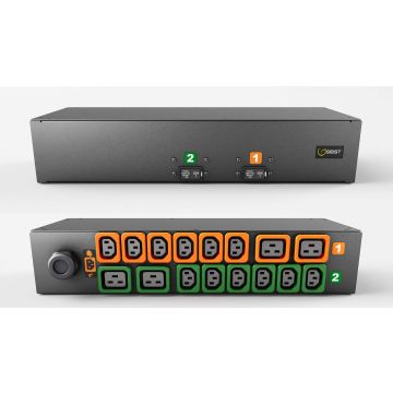 Vertiv G2XPR166-103PB4PS6-IP44 energiedistributie 16 AC-uitgang(en) 2U Zwart (G1649L) thumbnail