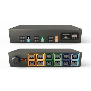 Vertiv MG01D2R1-12L193-3PS56B2H10-S energiedistributie 12 AC-uitgang(en) 2U Zwart (GI10021L) thumbnail