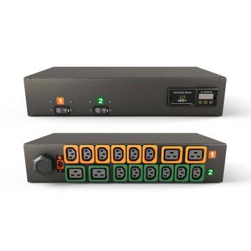 Vertiv MG01D2R1-16PB43-3PS6B2H10-S energiedistributie 16 AC-uitgang(en) 2U Zwart (GI10023L) thumbnail