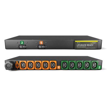 Vertiv MG01X1R1-10L133-3PS6B2H10-S energiedistributie 10 AC-uitgang(en) 1U Zwart (GI10045L) thumbnail