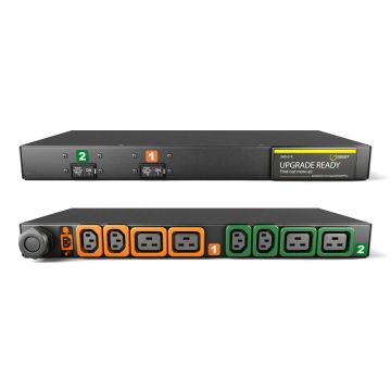 Vertiv MG01X1R1-08P443-3PS6B2H10-S energiedistributie 8 AC-uitgang(en) 1U Zwart (GI10047L) thumbnail