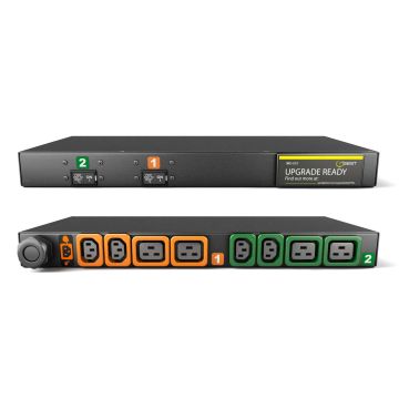 Vertiv MG01X1R1-08P443-3PS6C2H10-S energiedistributie 8 AC-uitgang(en) 1U Zwart (GI10048L) thumbnail