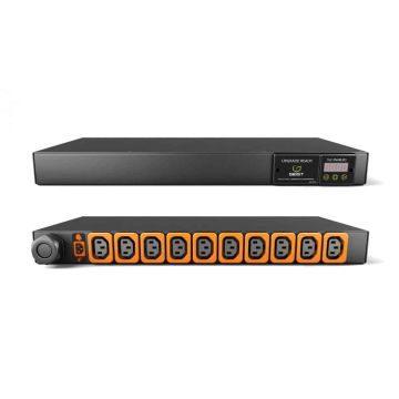 Vertiv MG01D1R0-10L133-2PS6B2H10-S energiedistributie 10 AC-uitgang(en) 1U Zwart (GI10049L) thumbnail
