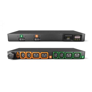 Vertiv MG01D1R1-08P443-3PS6C2H10-S energiedistributie 8 AC-uitgang(en) 1U Zwart (GI10054L) thumbnail