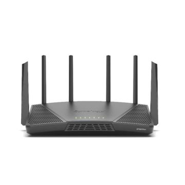 Synology RT6600ax Router WiFi6 1xWAN 3xGbE 1x2.5Gb draadloze router Tri-band (2.4 GHz / 5 GHz / 5 GHz) Zwart (RT6600AX) thumbnail