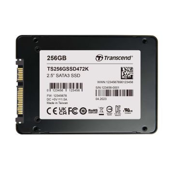 Transcend 256 GB Interne SSD TS256GSSD472K-VS1 (TS256GSSD472K-VS1) (TS256GSSD472K-VS1) thumbnail