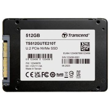 Transcend UTE210T 512 GB Internal U.2 PCIe NVMe SSD 6.35 cm 2.5 inch 4.0 x4 Retail (TS512GUTE210T) (TS512GUTE210T) thumbnail