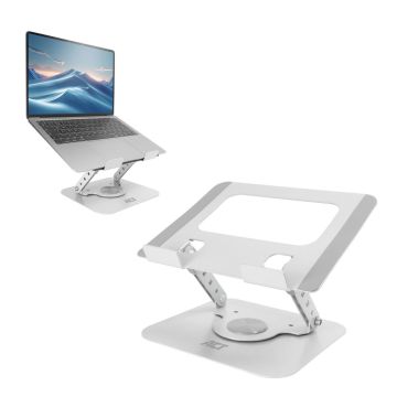 ACT Laptopstandaard 360° draaibaar, traploos in hoogte verstelbaar, Essentials (AC8136) thumbnail