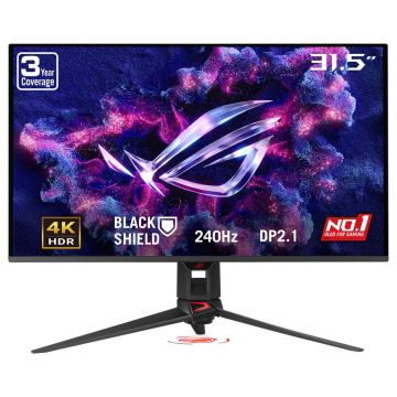 ASUS ROG Swift OLED PG32UCDM3 computer monitor 80 cm (31.5") 3840 x 2160 Pixels 4K Ultra HD QD-OLED Zwart (90LM0CL0-B02971) thumbnail