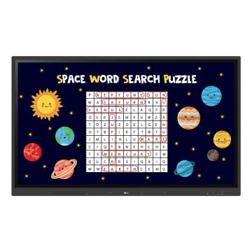 LG CreateBoard interactief whiteboard 139,7 cm (55") 3840 x 2160 Pixels Touchscreen Zwart USB/RF-draadloos (55TR3DK-BM) thumbnail
