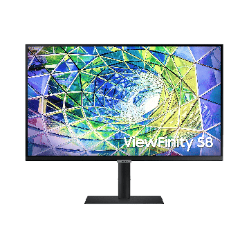 Samsung 27 / Monitor ViewFinity S80UH / IPS / Flat / Black 3840x2160 / IPS / 350cd/m2 / 5ms / 60Hz (LS27H804UAUXEN) thumbnail