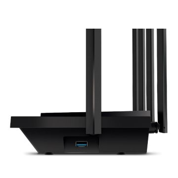 TP-Link Archer AX73 draadloze router Gigabit Ethernet Dual-band (2.4 GHz / 5 GHz) Zwart (ARCHER AX73) thumbnail
