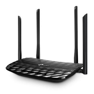 TP-Link Archer C6 draadloze router Gigabit Ethernet Dual-band (2.4 GHz / 5 GHz) Zwart (ARCHER C6) thumbnail