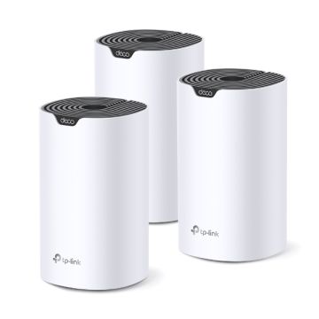 TP-Link Deco S7 (3-pack) Dual-band (2.4 GHz / 5 GHz) Wi-Fi 5 (802.11ac) Wit, Zwart Intern (DECO S7(3-PACK)) thumbnail