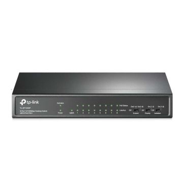 TP-Link TL-SF1009P netwerk-switch Unmanaged Fast Ethernet (10/100) Power over Ethernet (PoE) Zwart (TL-SF1009P) thumbnail