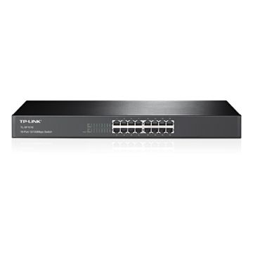 TP-Link TL-SF1016 Unmanaged Fast Ethernet (10/100) 1U Zwart (TL-SF1016) thumbnail