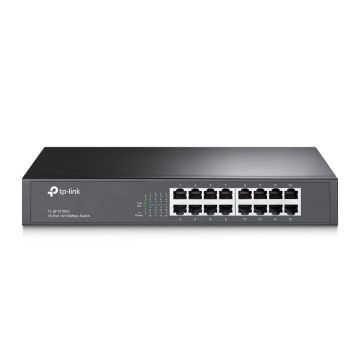 TP-Link TL-SF1016DS netwerk-switch Unmanaged Fast Ethernet (10/100) 1U Zwart (TL-SF1016DS) thumbnail
