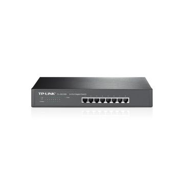 TP-Link TL-SG1008 Unmanaged Gigabit Ethernet (10/100/1000) 1U Zwart (TL-SG1008) thumbnail