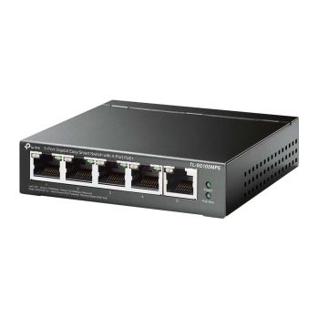 TP-Link TL-SG105MPE netwerk-switch L2 Gigabit Ethernet (10/100/1000) Power over Ethernet (PoE) Zwart (TL-SG105MPE) thumbnail