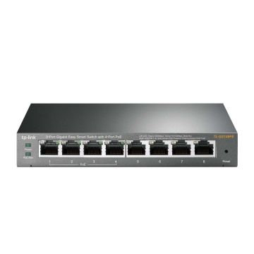 TP-Link TL-SG108PE Managed L2 Gigabit Ethernet (10/100/1000) Power over Ethernet (PoE) Zwart (TL-SG108PE) thumbnail