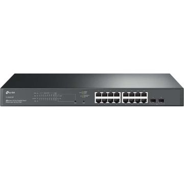 TP-Link TL-SG2218P netwerk-switch L2/L2+ Gigabit Ethernet (10/100/1000) Power over Ethernet (PoE) 1U Zwart (TL-SG2218P) thumbnail