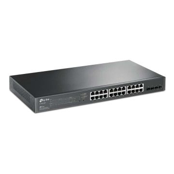 TP-Link TL-SG2428P netwerk-switch Managed L2/L2+ Gigabit Ethernet (10/100/1000) Power over Ethernet (PoE) 1U Zwart (TL-SG2428P) thumbnail