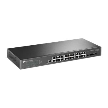 TP-Link TL-SG3428X netwerk-switch Managed L2+/L3 Gigabit Ethernet (10/100/1000) 1U Zwart (TL-SG3428X) thumbnail