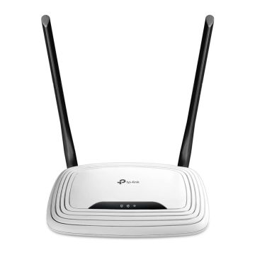 TP-Link TL-WR841N draadloze router Fast Ethernet Single-band (2.4 GHz) Zwart, Wit (TL-WR841N) thumbnail
