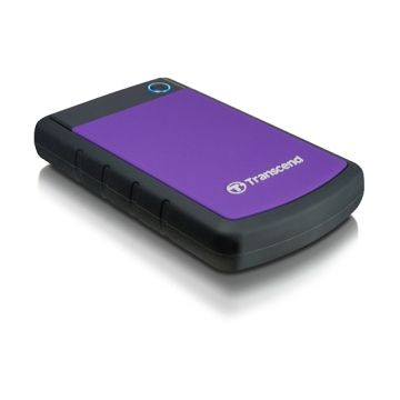 Transcend StoreJet TS1TSJ25H3P externe harde schijf 1000 GB Zwart, Paars (TS1TSJ25H3P) thumbnail