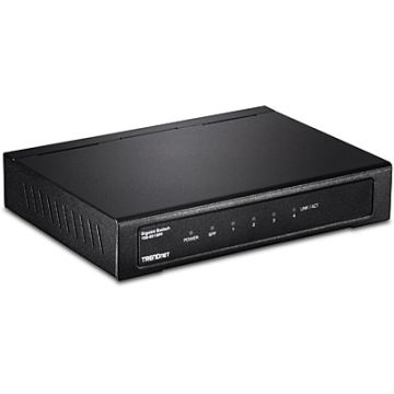 Trendnet TEG-S51SFP netwerk-switch Unmanaged Gigabit Ethernet (10/100/1000) Zwart (TEG-S51SFP) thumbnail